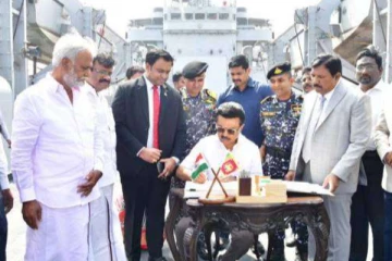 இலங்கைக்கு 950 தொன் நிவாரணப் பொருட்களை வழங்கிய தமிழ்நாடு