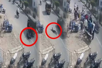 ஓடும் ஆட்டோவில் இருந்து குதித்த சிறுமி - பதற வைக்கும் வீடியோ காட்சி