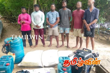 நாட்டிற்குள் சட்ட விரோதமாக கொண்டு வரப்பட்ட மஞ்சளுடன் ஆறு பேர் கைது