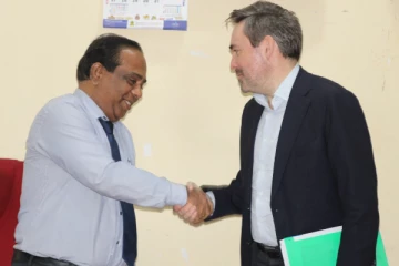 முல்லைத்தீவு மாவட்ட செயலாளரை சந்தித்த இலங்கைக்கான ஐ. நா சபை வதிவிட ஒருங்கிணைப்பாளர்