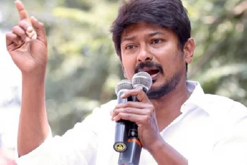 இந்தி திணிப்பை எதிர்த்து சென்னையில் உதயநிதி தலைமையில் ஆர்ப்பாட்டம்