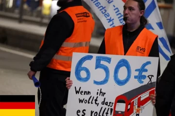 வேலைநிறுத்தத்தால் ஸ்தம்பித்த ஜேர்மனி! போக்குவரத்து கடும் பாதிப்பு...