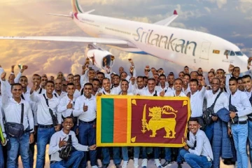 இன்று இரவு 2024 ல் முதல் குழுவாக வெளிநாடு பறக்கும் 100 பேர் கொண்ட இலங்கை இளைஞர்கள்