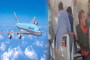 நடுவானில் பறந்த விமானத்தின் எக்சிட் கதவை திறக்க முயன்ற பயணி ; இணையத்தில் வெளியாகி வீடியோ