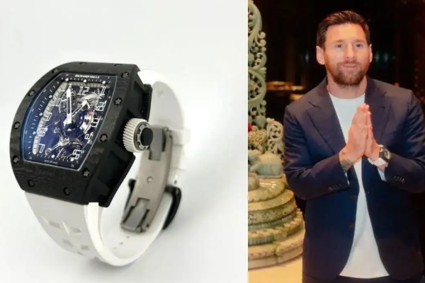 லயோனல் மெஸ்ஸியை வியப்பில் ஆழ்த்திய ஆனந்த் அம்பானி! | Anant Ambani Impressed Lionel Messi Gift Watch