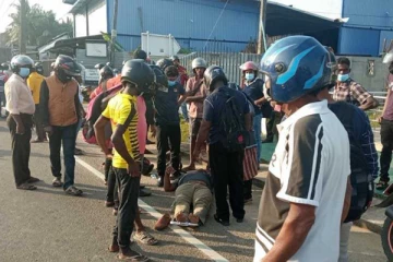 மட்டக்களப்பு-கல்முனை பிரதான வீதி விபத்து - இருவர் படுகாயம்