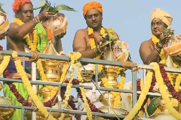 அழகெல்லாம் முருகனே .. விண்ணை தொட்ட அரோகரா முழக்கம் : சிறப்பாக நடந்த பழனி முருகன் கோயில் குடமுழுக்கு