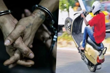 கொழும்பில் மோட்டார் சைக்கிள் சாகசத்தில் ஈடுபட்ட இளைஞர்கள் கைது