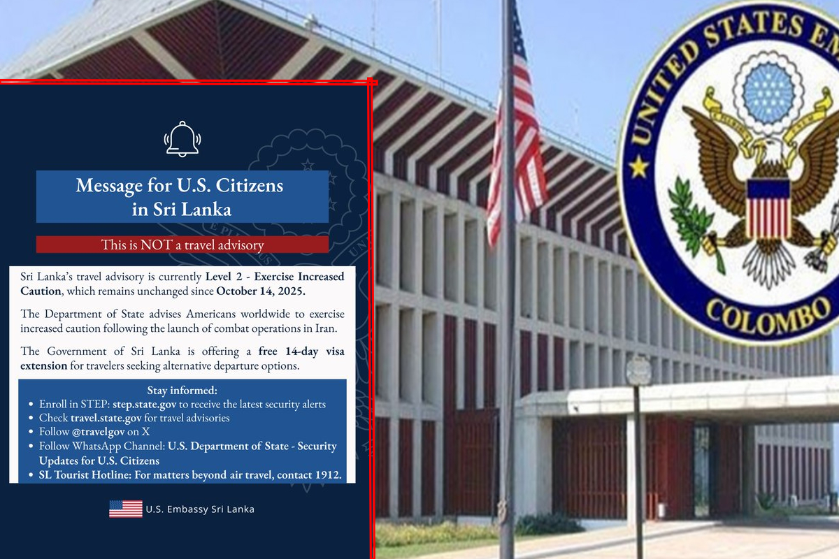 இலங்கையிலுள்ள அமெரிக்கப் பிரஜைகளுக்கு தூதரகம் முக்கிய அறிவிப்பு | Announcement Embassy To U S Citizens In Sri Lanka