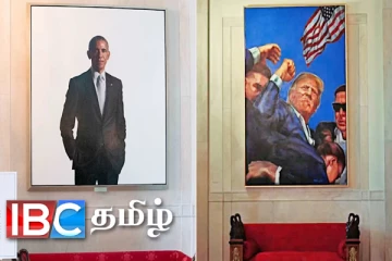வழக்கத்துக்கு மாறான செயற்பாடு : ஒபாமாவின் படத்தை தூக்கியெறிந்தார் ட்ரம்ப்