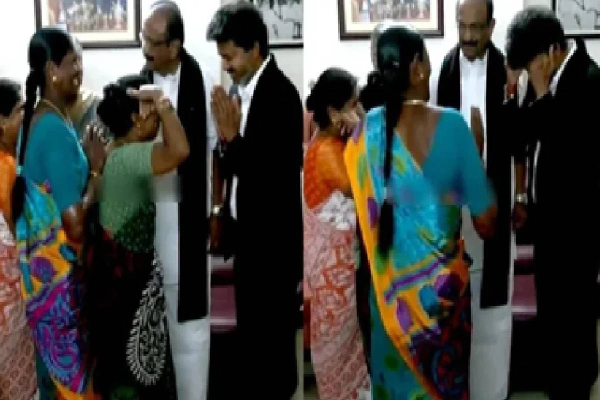 முதல்வர் விஜய்கு திருஷ்டி எடுத்த பெண்! அவர் கொடுத்த கியூட் ரியாக்ஷனை பாருங்க | Woman Falls At Cm Vijay Feet Video Goes Viral