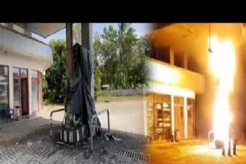 எரிபொருள் நிரப்பு நிலையத்தில் தீ விபத்து!