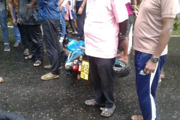 லொறி - மோட்டார் சைக்கிள் விபத்து : ஒருவர் பலி