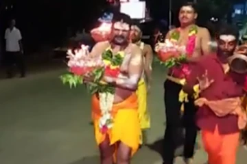 தீச்சட்டி உடன் வந்த நடிகர் கஞ்சா கருப்பு.. இப்படி ஒரு வேண்டுதலா