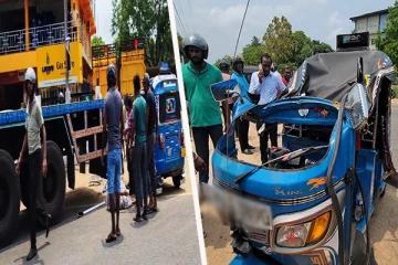 யாழில் முச்சக்கர வண்டி விபத்து: நால்வர் படுகாயம்