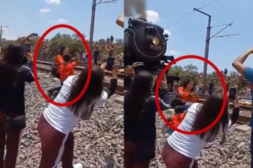 பழங்கால ரயில் முன் செல்பி எடுத்த இளம் பெண் உயிரிழப்பு... பதைபதைக்கும் வீடியோ!