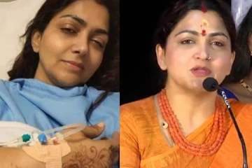 நடிகை குஷ்பூவுக்கு என்ன ஆச்சி.. படுத்தை படுக்கையில் வெளியான புகைப்படம்..