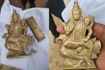 முருகன் சிலையொன்றுடன் மூவர் கைது (Photos)