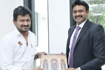 உதயநிதி ஸ்டாலினுடன் கிழக்கு மாகாண ஆளுநர் செந்தில் தொண்டமான் சந்திப்பு!