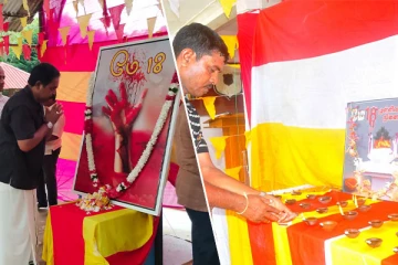 கிளிநொச்சியில் தமிழரசுக்கட்சியின் முள்ளிவாய்க்கால் நினைவேந்தல் நிகழ்வு