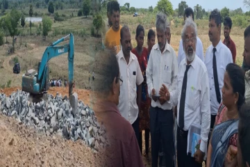 சேனையூர் நெல்லிக்குளம் மலை உடைப்பு விவகாரம்: சம்பவ இடத்திற்கு விரைந்த நீதிபதி