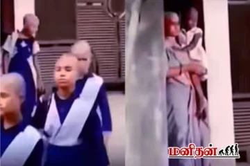 மாணவிக்கு வந்த புற்றுநோய் - ஆதரவாக மொட்டையடித்த ஆசிரியர்,மாணவர்கள்