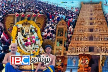 பல்லாயிரக்கணக்கான பக்தர்கள் சூழ தீர்த்தமாடிய யாழ். வல்லிபுர ஆழ்வார்