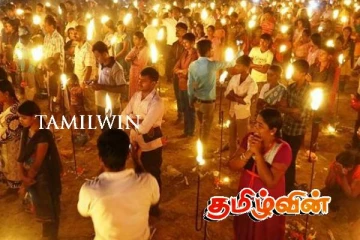 கொட்டும் மழைக்கு மத்தியிலும் பல்லாயிரக்கணக்கானோரின் கண்ணீரில் நனைந்த கனகபுரம் துயிலுமில்லம்