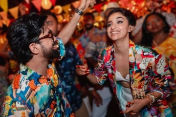 திருமண கொண்டாட்டத்தை முடிக்காத நடிகை கீர்த்தி சுரேஷ்!! கணவருடன் போட்ட ஆட்டம்...