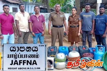 யாழ்.உடுவில் பிரதேசத்தில் கசிப்பு உற்பத்தி நிலையம் முற்றுகை