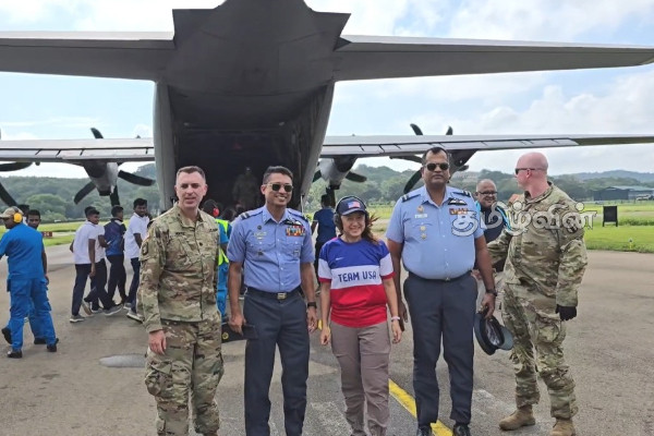 அமெரிக்காவின் விசேட விமானம் மூலம் திருகோணமலைக்கு நிவாரண உதவிகள்... | Relief Aid To Trincomalee By Special Plane America