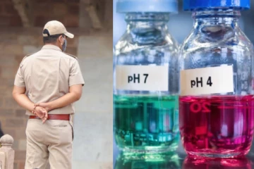 குடிக்க தண்ணீர் கேட்ட நபர் - ஆசிட் குடிக்க வைத்த போலீசார்