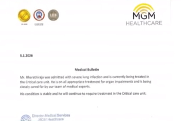 சிசியூ-வில் பாரதிராஜா இப்போது எப்படி இருக்கிறார்? மருத்துவமனை வெளியிட்ட அடுத்த அறிக்கை | Bharathiraja Admitted Hospital Severe Lungs Issue