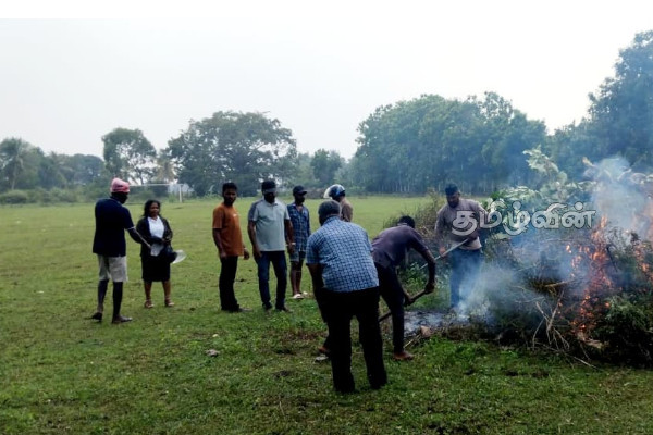 வவுனியா- ஈச்சங்குளம் மாவீரர் துயிலும் இல்ல சிரமதானப் பணிகள் ஆரம்பம் | Vavuniya Maveerar Thuyum Illa Shramadana Work