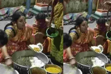 திருமணத்தில் எஞ்சிய  உணவு; வைரலாகும் பெண்ணின் செயல்!