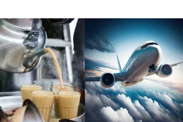 நடுவானில் பறந்து கொண்டிருந்த இண்டிகோ விமானத்தில் தேநீர் விநியோகம் - viral video!