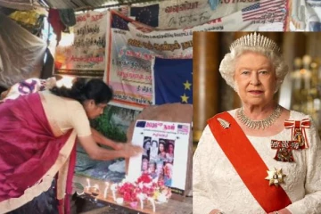 வவுனியாவில் பிரித்தானிய மகாராணிக்கு அஞ்சலி செலுத்திய மக்கள்!