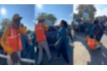 நோ பார்க்கிங் பகுதியில் செல்லக்கூடாது.. செக்யூரிட்டி மீது சராமாரி தாக்குதல் - பதைபதைக்கும் விடியோ!