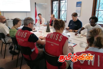 சுவிட்சர்லாந்திலிருந்து இலங்கைக்கு வருகை தந்துள்ள நிவாரண விமானம்