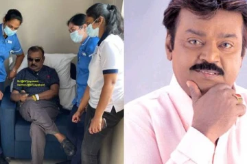நான் நல்லா இருக்கேன்- டி ஷர்ட், கூலிங் கிளாஸுடன் மாஸாக இருக்கும் விஜயகாந்த்