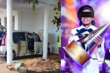 பிரபல இசை நிகழ்ச்சியின் வெற்றியாளரின் காரை எரித்த விசமிகள்