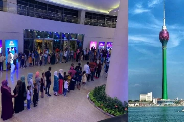 தாமரை கோபுரத்தை பார்க்க படையெடுத்த மக்கள்