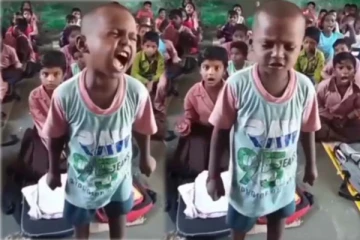 ’வாத்தியாரு எங்க போய்ட்டாரு’ கோபமாக இந்தி கற்றுக் கொடுக்கும் சிறுவனின் மைண்ட்வாய்ஸ்