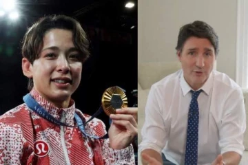 கனடாவுக்கு முதல் தங்கத்தை பெற்றுத்தந்த ஜப்பானிய பெண்! வரலாறு படைத்ததாக வாழ்த்திய பிரதமர் ட்ரூடோ