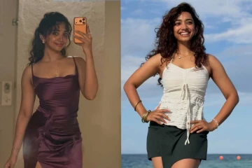 மாலத்தீவில் ஜாலி பண்ணும் நடிகை சான்வே மேக்னா..