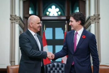 கனடாவிற்கு முதல் பயணம் மேற்கொண்ட சுவிஸ் ஜனாதிபதி! பிரதமர் ட்ரூடோவுடன் பேசியது என்ன?