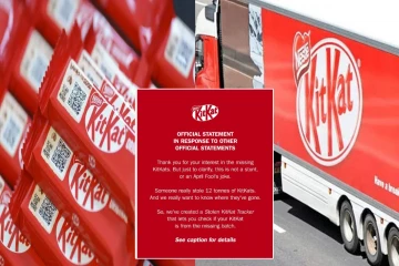 12 டன் KitKat சாக்லேட் லாரியோடு மாயம்! நடந்தது என்ன?