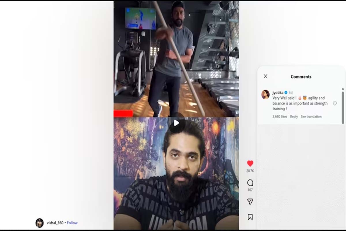 இணையத்தில் ட்ரோல் ஆன சூர்யா... இன்ஸ்டாவில் ஜோதிகா போட்ட கமெண்ட்! | Jothika Reply To Fan For Comment On Suriya Photo இணையத்தில் ட்ரோல் ஆன சூர்யா... இன்ஸ்டாவில் ஜோதிகா போட்ட கமெண்ட்! | Jothika Reply To Fan For Comment On Suriya Photo