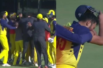 கடைசி பந்தில் சிக்ஸர் அடித்து சாம்யின் பட்டத்தை வென்ற தமிழ்நாடு அணி! குவியும் வாழ்த்துக்கள்