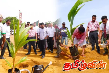 கிளிநொச்சியில் விதை தென்னை தோட்டத்தை ஆரம்பித்து வைத்த ஜனாதிபதி